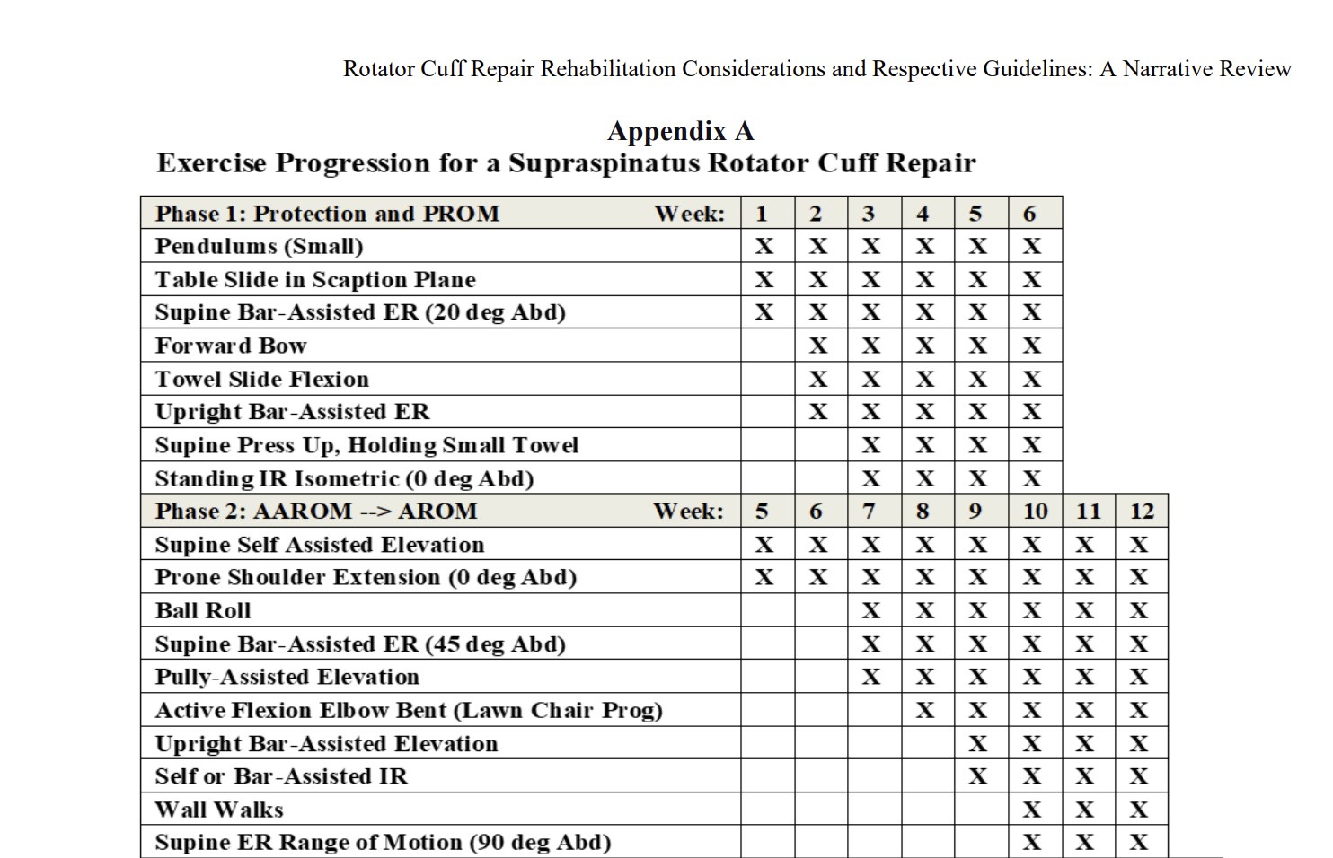 Rotator Cuff Repair Rehabilitation App A-C